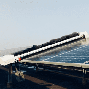 TAYPRO MODEL T FOR CLEANING SOLAR PLANTS WITH SINGLE AXIS TRACKER MOUDLE MOUNTING STRUCTURES